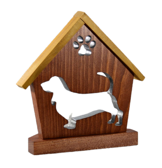 BASSET HOUND Personalized Dog Memorial Gift | Doghouse LED Tealight - DogPound Creations