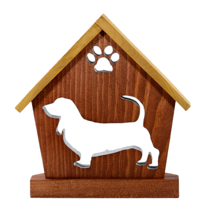 BASSET HOUND Personalized Dog Memorial Gift | Doghouse LED Tealight - DogPound Creations