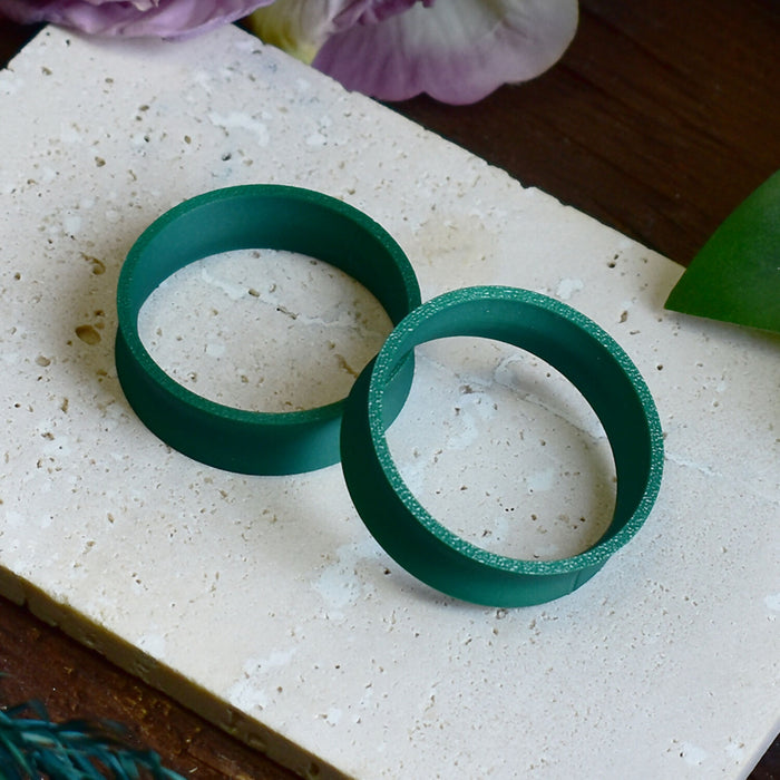 Ear Tunnels 10-100mm Emerald Green | Pair | Ultra Light Thin-wall Ear Plugs | Gauge Earrings | Gauged Plugs