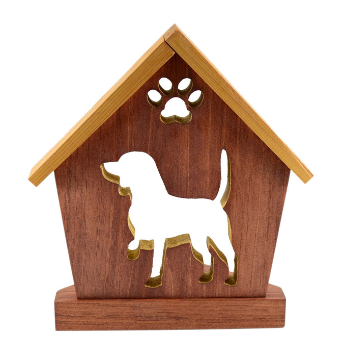 BEAGLE Personalized Dog Memorial Gift | Doghouse LED Tealight - DogPound Creations