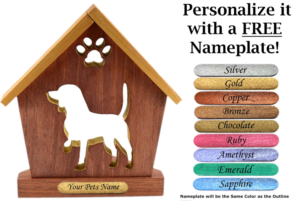 BEAGLE Personalized Dog Memorial Gift | Doghouse LED Tealight - DogPound Creations