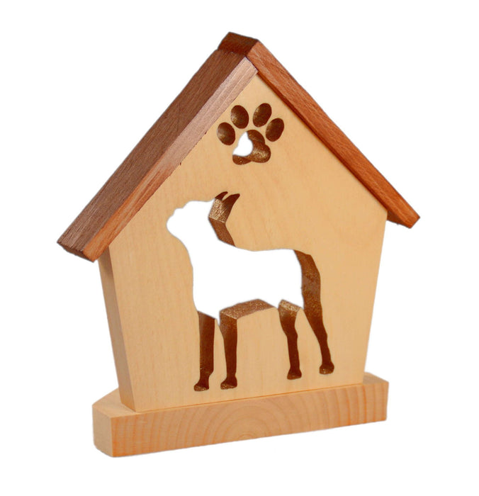 BOSTON TERRIER Personalized Dog Memorial Gift | Doghouse LED Tealight - DogPound Creations