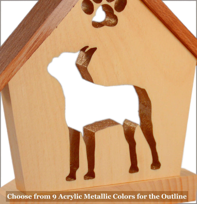 BOSTON TERRIER Personalized Dog Memorial Gift | Doghouse LED Tealight - DogPound Creations