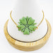 Bracelets Green & Gold Four Leaf Clover Adjustable Chain Bracelet