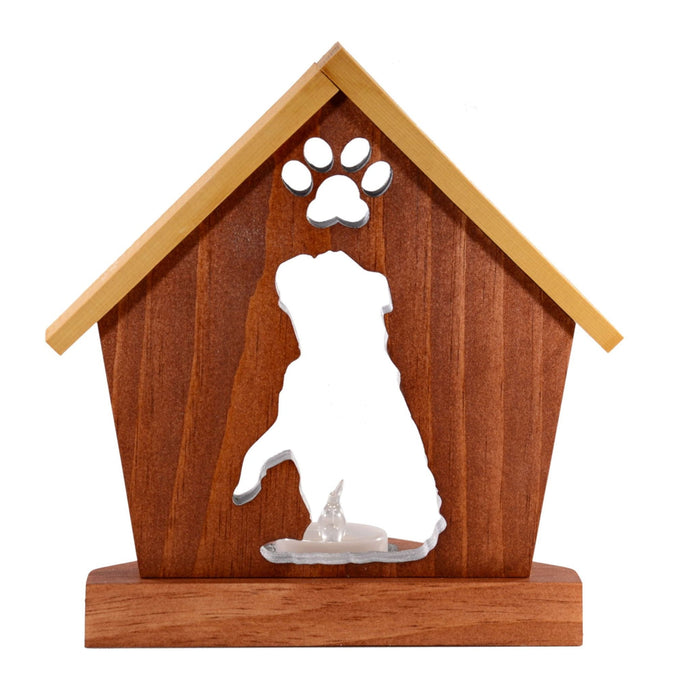 BULLDOG Personalized Dog Memorial Gift | Doghouse LED Tealight - DogPound Creations