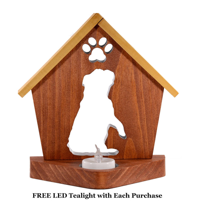 BULLDOG Personalized Dog Memorial Gift | Doghouse LED Tealight - DogPound Creations