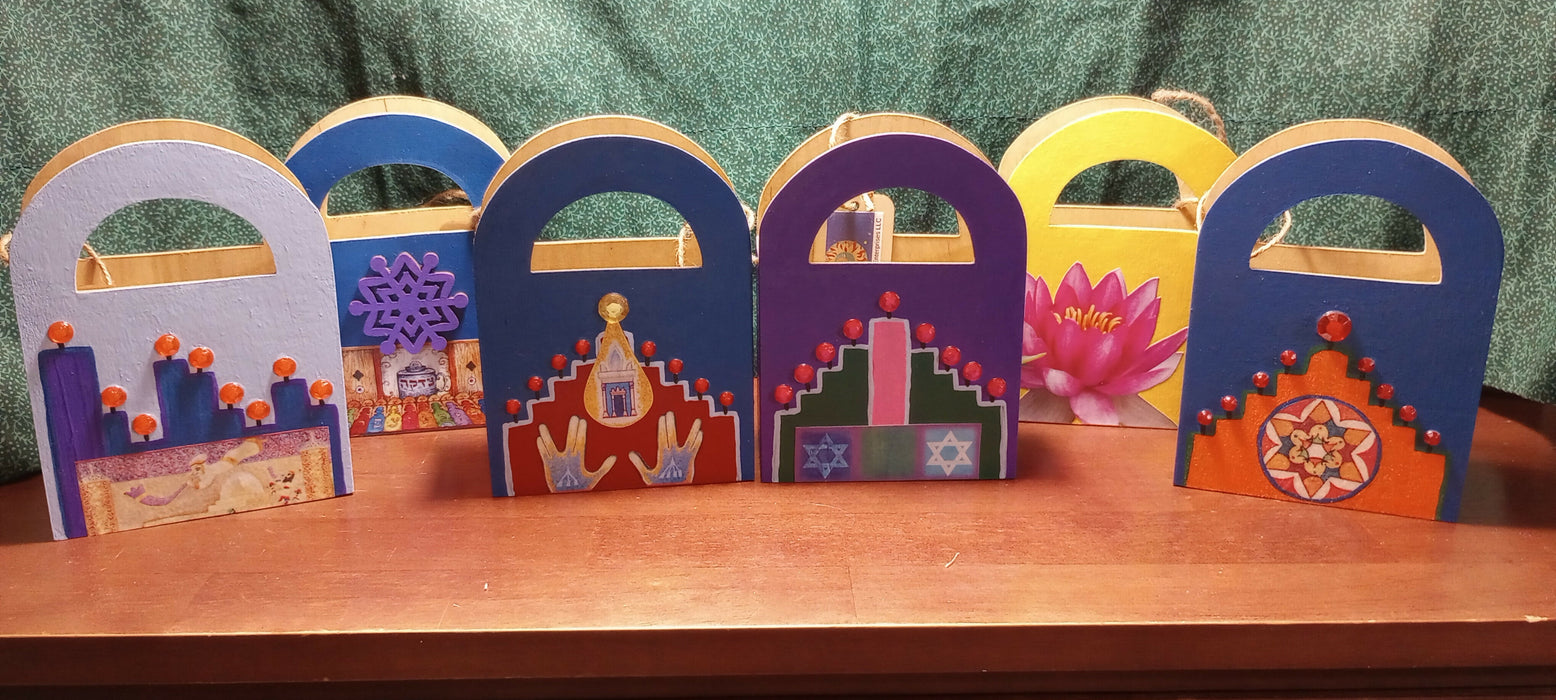 Reusable Small Wooden Gift "Bags"
