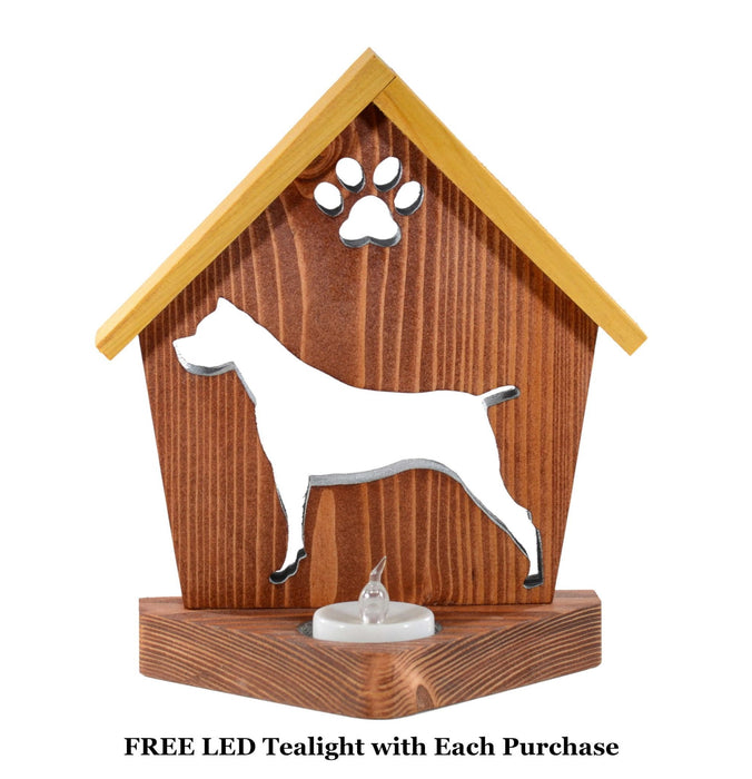 CANE CORSO Personalized Dog Memorial Gift | Doghouse LED Tealight - DogPound Creations