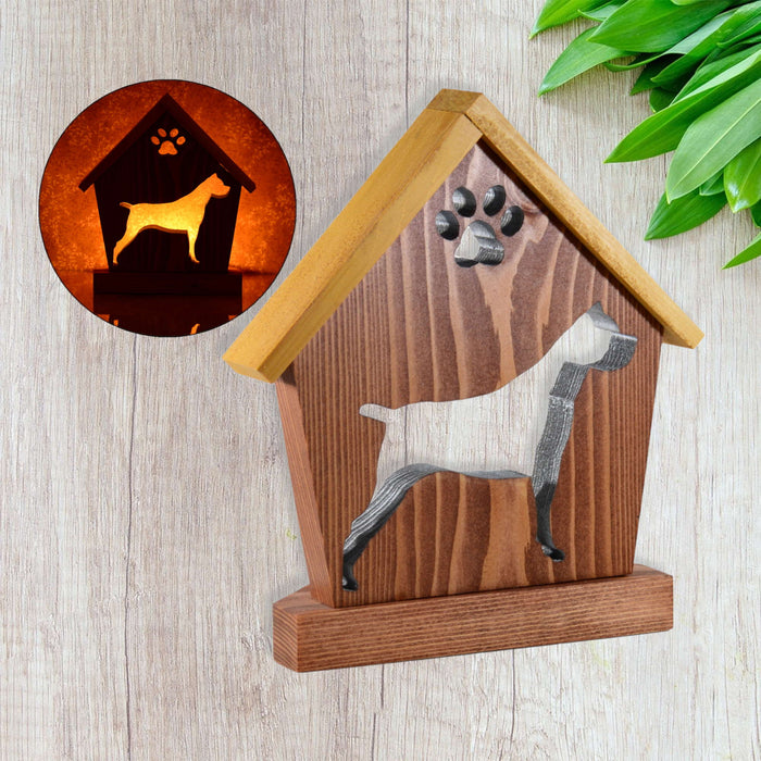 CANE CORSO Personalized Dog Memorial Gift | Doghouse LED Tealight - DogPound Creations