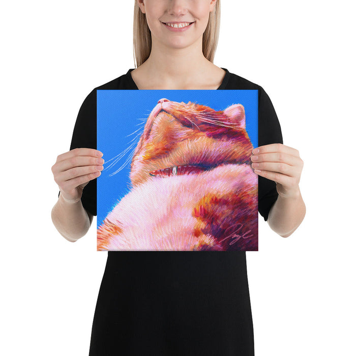 Close Encounters Collection - "Chonk" - Close Up Painting of a Fat Ginger Cat [Unfoiled]