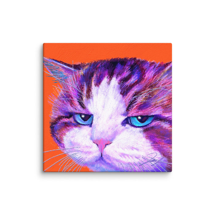 Close Encounters Collection - "Disappoint" - Close Up Painting of a Disappointed Cat [Unfoiled]