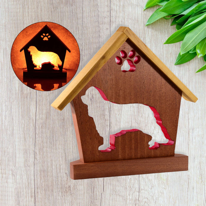 CAVALIER KING Personalized Dog Memorial Gift | Doghouse LED Tealight - DogPound Creations