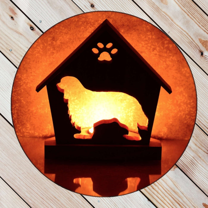 CAVALIER KING Personalized Dog Memorial Gift | Doghouse LED Tealight - DogPound Creations
