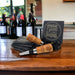 Cherry Bottle Stopper with Engraved "Hold My Drink..." Slate Coaster Set - DogPound Creations