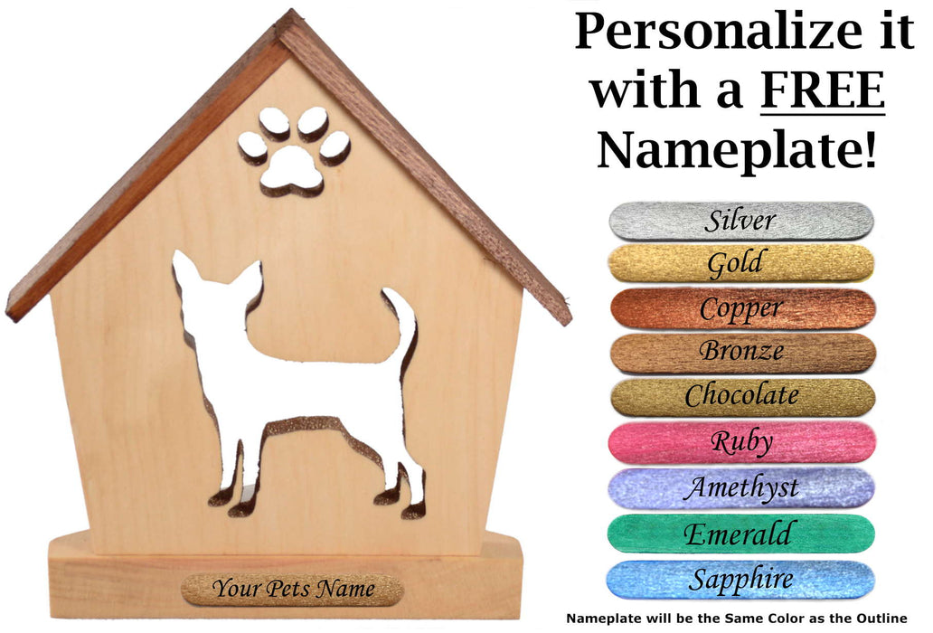 CHIHUAHUA Personalized Dog Memorial Gift | Doghouse LED Tealight - DogPound Creations