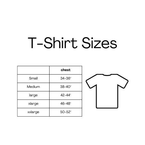 George brand T-Shirt Sizes