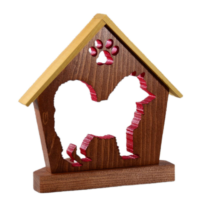 CHOW CHOW Personalized Dog Memorial Gift | Doghouse LED Tealight - DogPound Creations