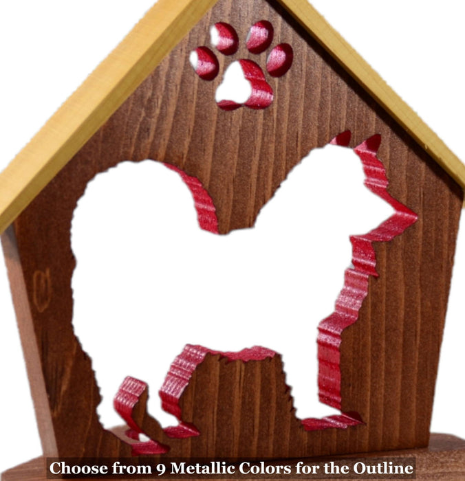 CHOW CHOW Personalized Dog Memorial Gift | Doghouse LED Tealight - DogPound Creations