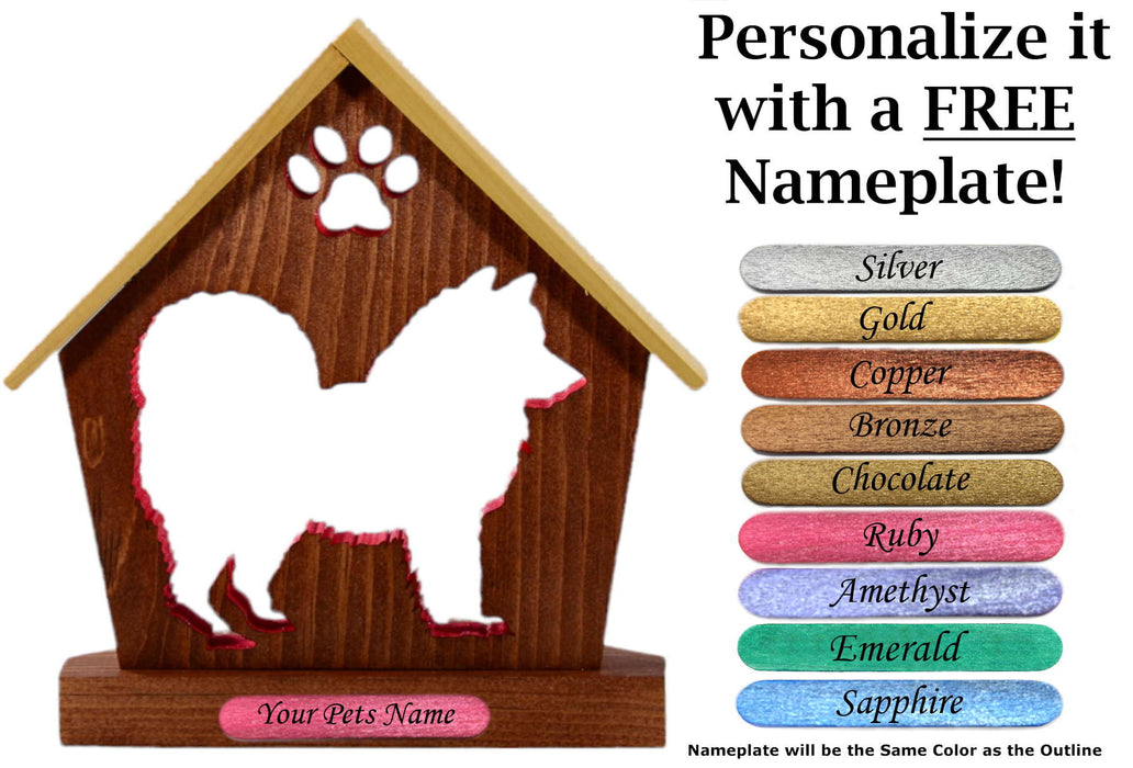 CHOW CHOW Personalized Dog Memorial Gift | Doghouse LED Tealight - DogPound Creations