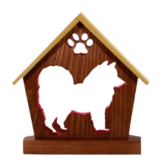CHOW CHOW Personalized Dog Memorial Gift | Doghouse LED Tealight - DogPound Creations