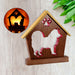 CHOW CHOW Personalized Dog Memorial Gift | Doghouse LED Tealight - DogPound Creations
