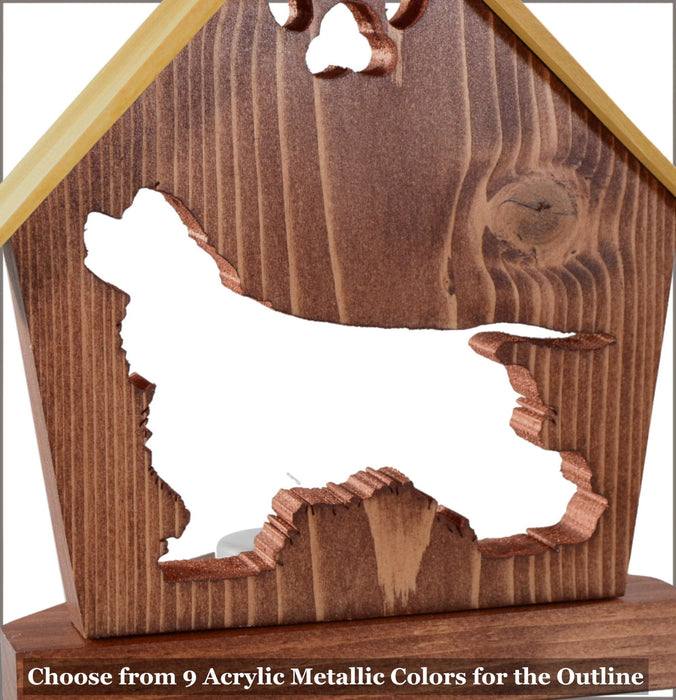COCKER SPANIEL Personalized Dog Memorial Gift | Doghouse LED Tealight - DogPound Creations