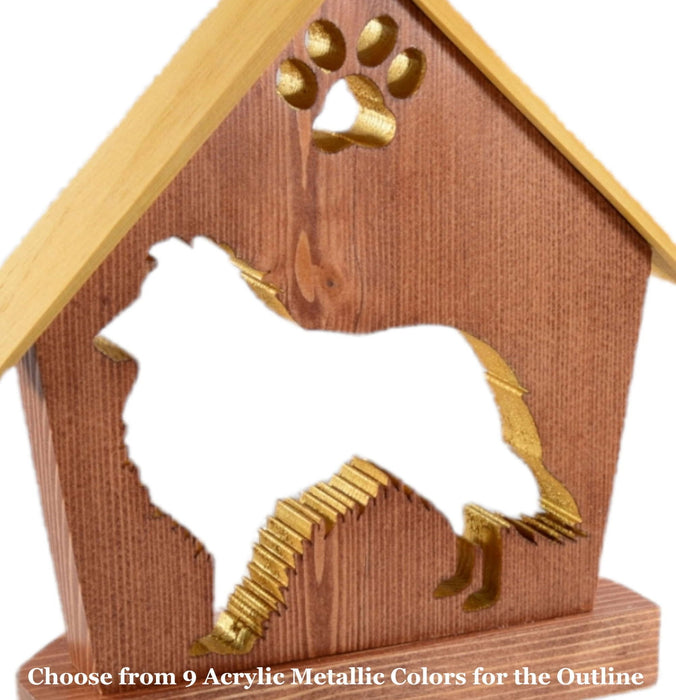 COLLIE Personalized Dog Memorial Gift | Doghouse LED Tealight - DogPound Creations