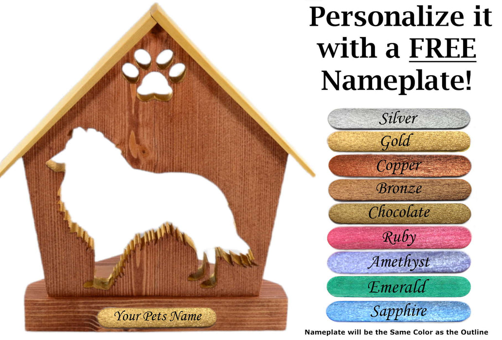 COLLIE Personalized Dog Memorial Gift | Doghouse LED Tealight - DogPound Creations