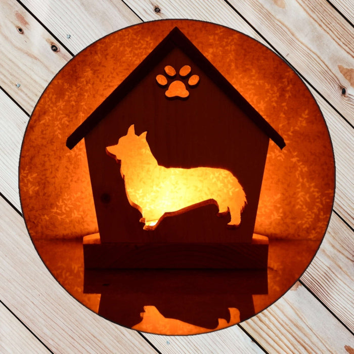 CORGI Personalized Dog Memorial Gift | Doghouse LED Tealight - DogPound Creations