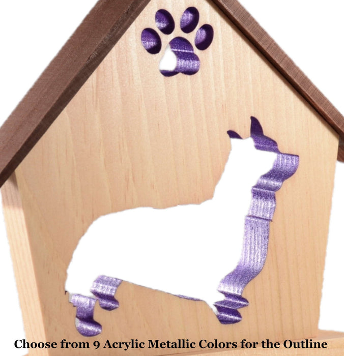 CORGI Personalized Dog Memorial Gift | Doghouse LED Tealight - DogPound Creations