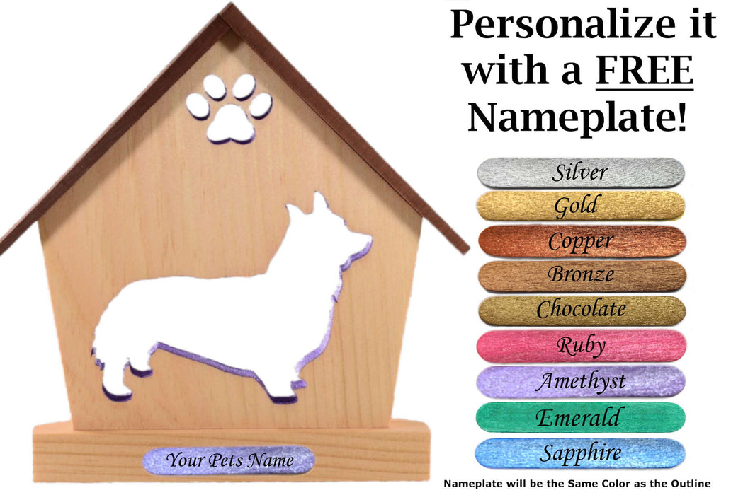 CORGI Personalized Dog Memorial Gift | Doghouse LED Tealight - DogPound Creations