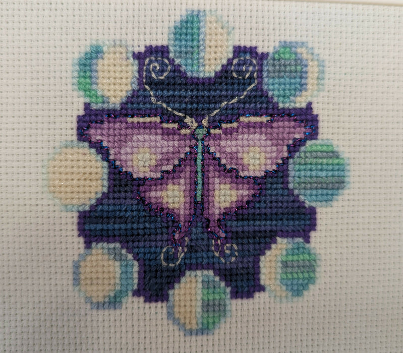 Lunar Moth Cross Stitch Art