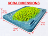 The dimensions of Kora (also found in the listing text).
