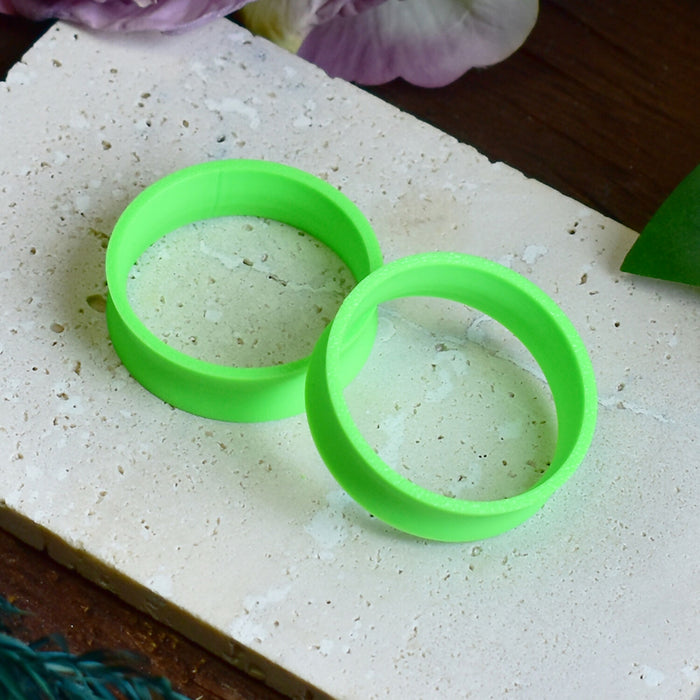 Ear Tunnels 10-100mm Neon Green | Pair | Ultra Light Thin-wall Ear Plugs | Gauge Earrings | Gauged Plugs