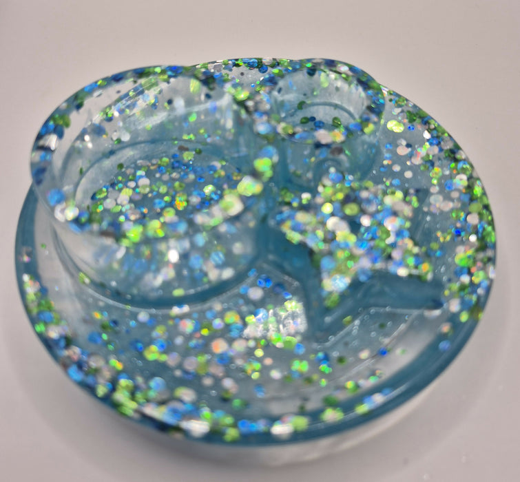 Blue Green Incense Holder