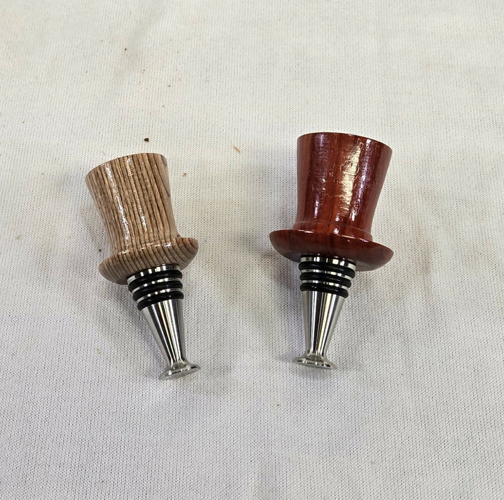 Bottle Stopper - Stainless Steel - Top Hat Shaped