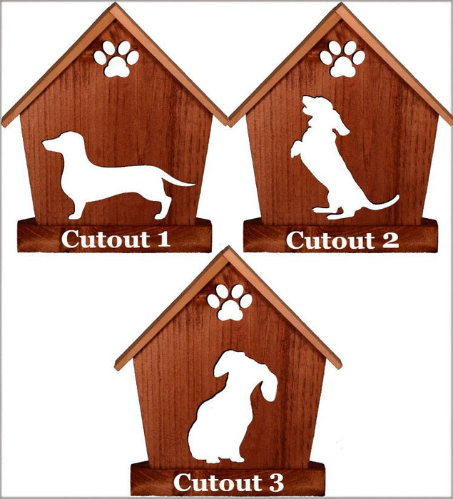 DACHSHUND Personalized Dog Memorial Gift | Doghouse LED Tealight - DogPound Creations