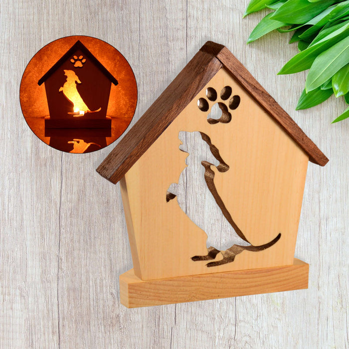 DACHSHUND Personalized Dog Memorial Gift | Doghouse LED Tealight - DogPound Creations