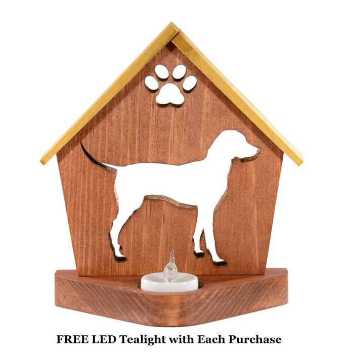DALMATIAN Personalized Dog Memorial Gift | Doghouse LED Tealight - DogPound Creations