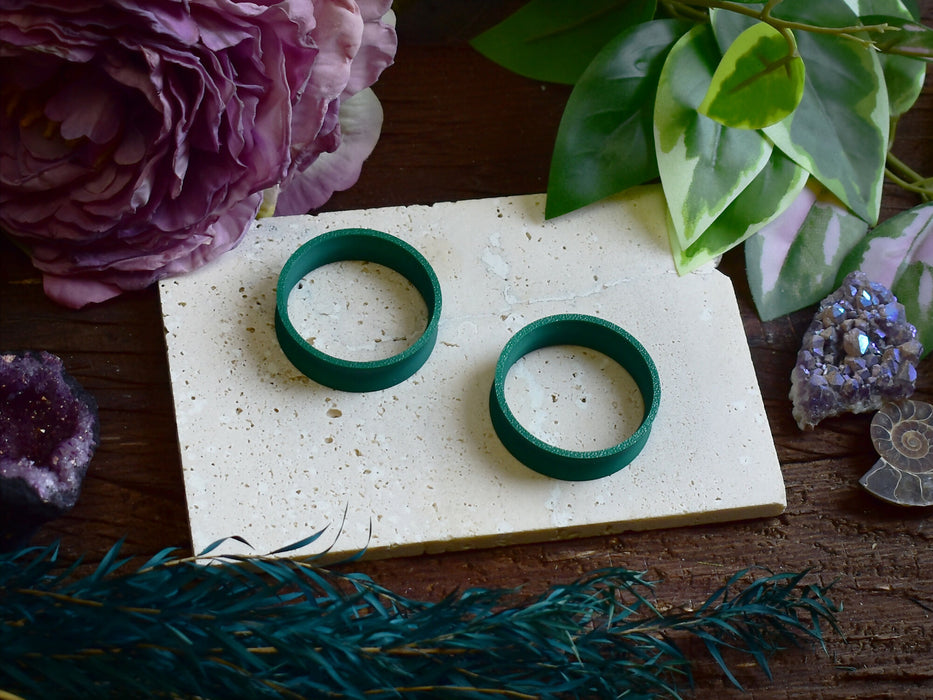 Ear Tunnels 10-100mm Emerald Green | Pair | Ultra Light Thin-wall Ear Plugs | Gauge Earrings | Gauged Plugs