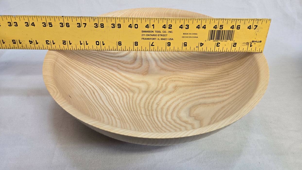 Ash Bowl 13-1/4" Hand Turned