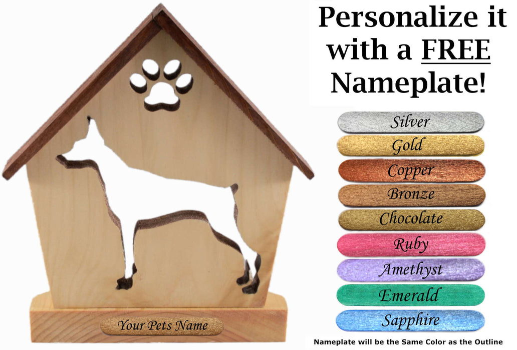 DOBERMAN Personalized Dog Memorial Gift | Doghouse LED Tealight - DogPound Creations