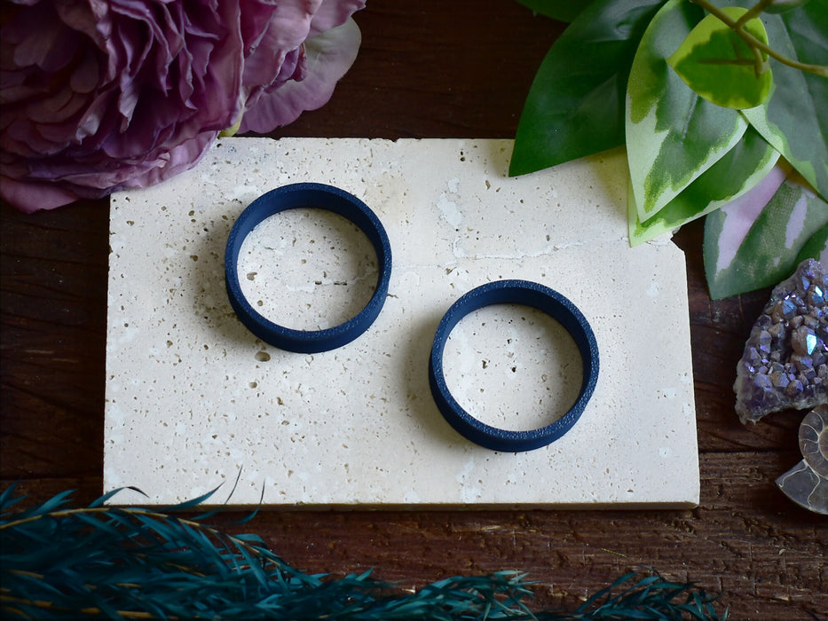 Ear Tunnels 10-100mm Army Blue | Pair | Ultra Light Thin-wall Ear Plugs | Gauge Earrings | Gauged Plugs