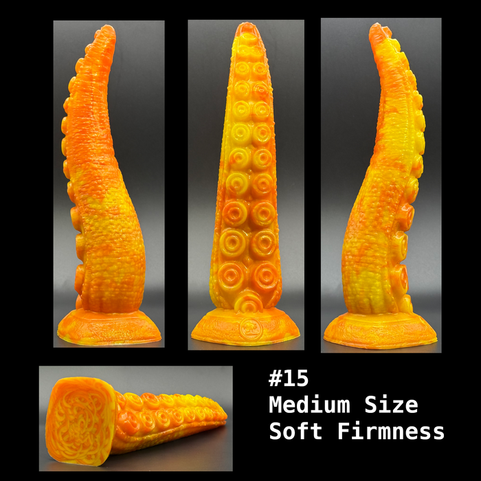 NSFW * Takuma - The Nanaimoteuthis Tentacle Dildo (Pre-Mades - Medium Size) * Body-Safe Platinum Cure Silicone