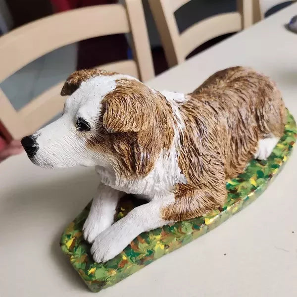Border Collie Dog Concrete 5-1/2 x 11 x 5.75" High