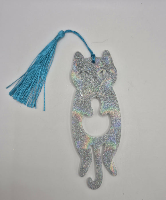 Silver Cat Bookmark