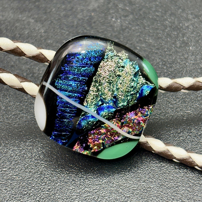 Fused Glass Bolo Tie