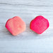 Earrings Orange & Pink Petal Stud Earrings