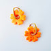 Earrings 2-in-1 Flower Charm Hoop Earrings