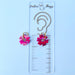 Earrings 2-in-1 Flower Charm Hoop Earrings